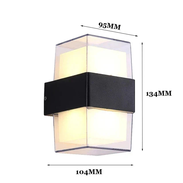 Waterlum Wandlamp - Waterdichte Buitenverlichting voor Tuin en Patio