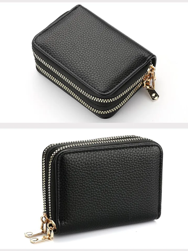 MiniWallet - Trendy Lychee Print Portemonnee