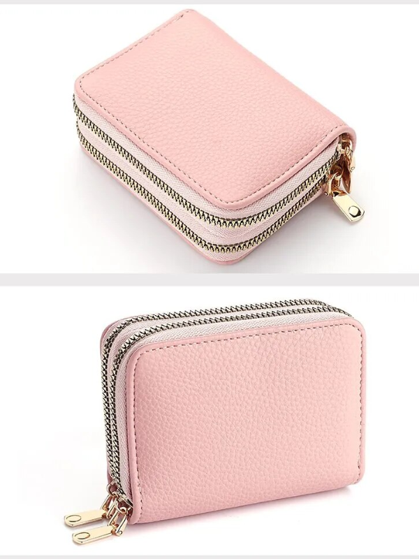 MiniWallet - Trendy Lychee Print Portemonnee