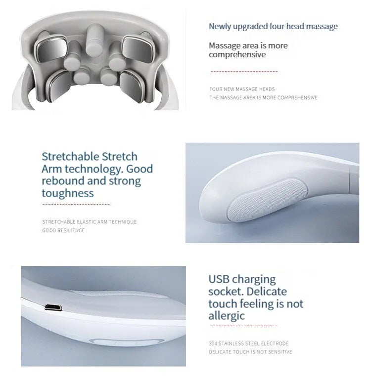 NeckEase Device – Draagbare Nekmassager voor Ontspanning