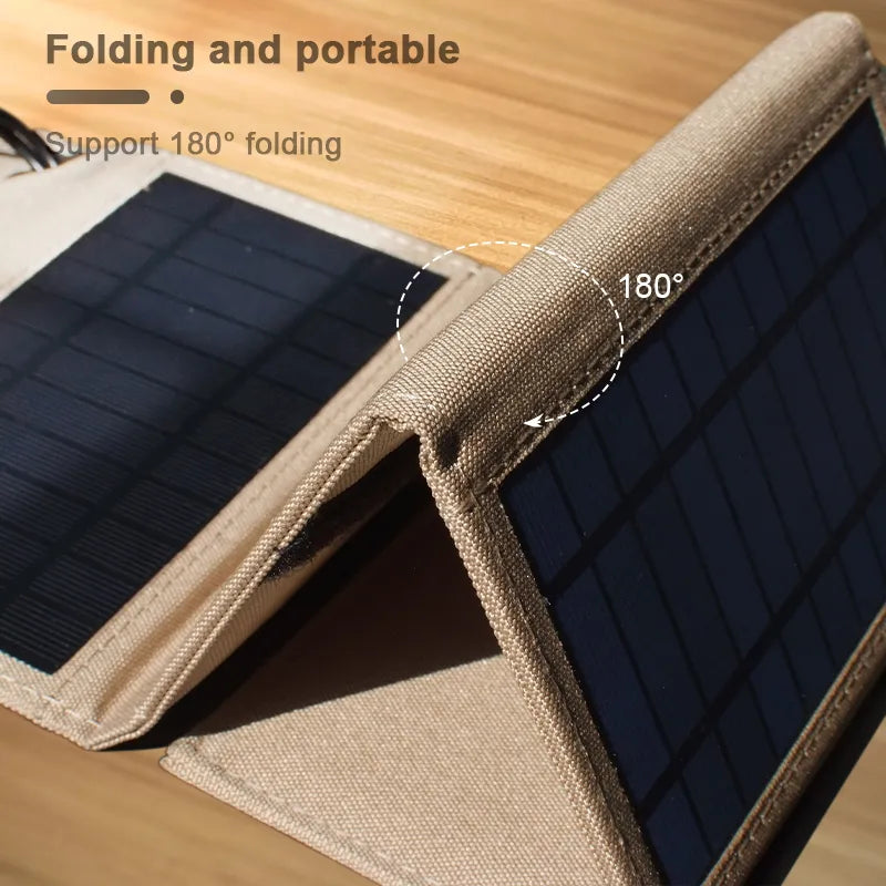 SolarFold Powerbank - Opvouwbare Zonnepaneel Oplader