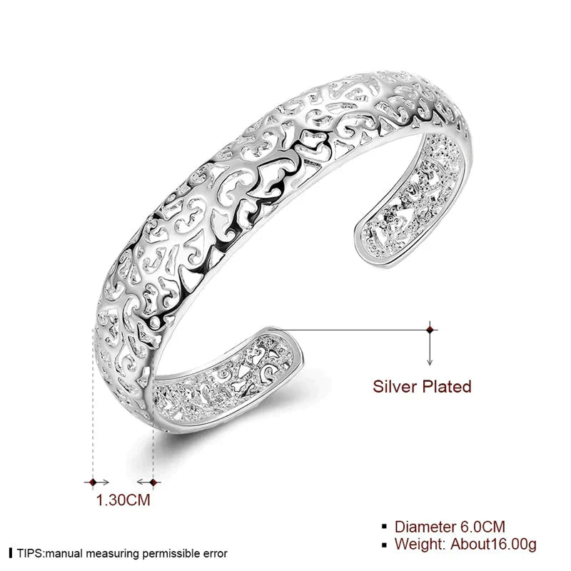 Elegant Zilveren Filigraan Armband | Uniek en Adembenemend Ontwerp