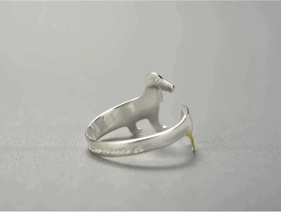 Schattige Teckel Ring - Perfect voor de Dierenvrienden!