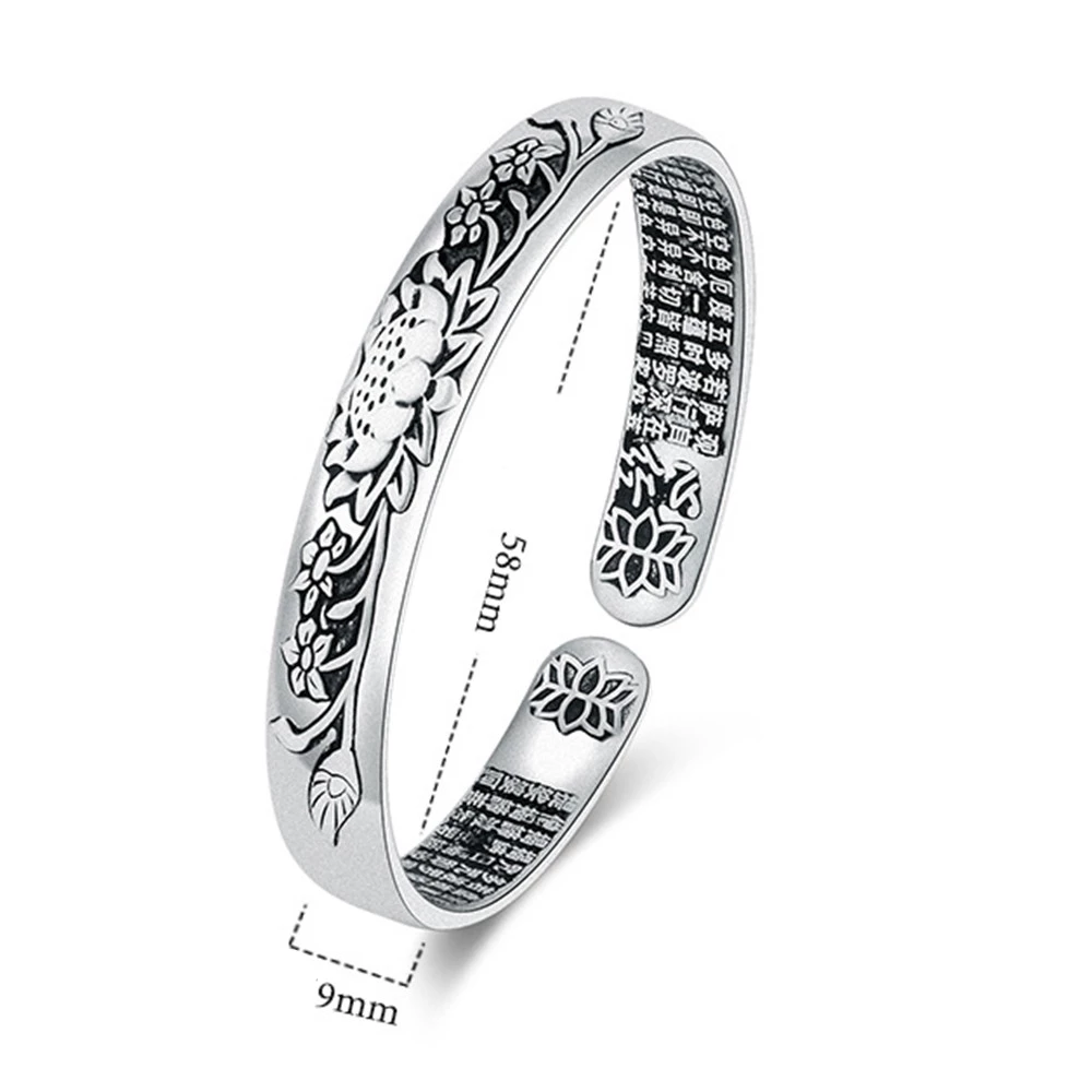 SerenitySilver Bracelet – Stijlvolle Lotusarmband