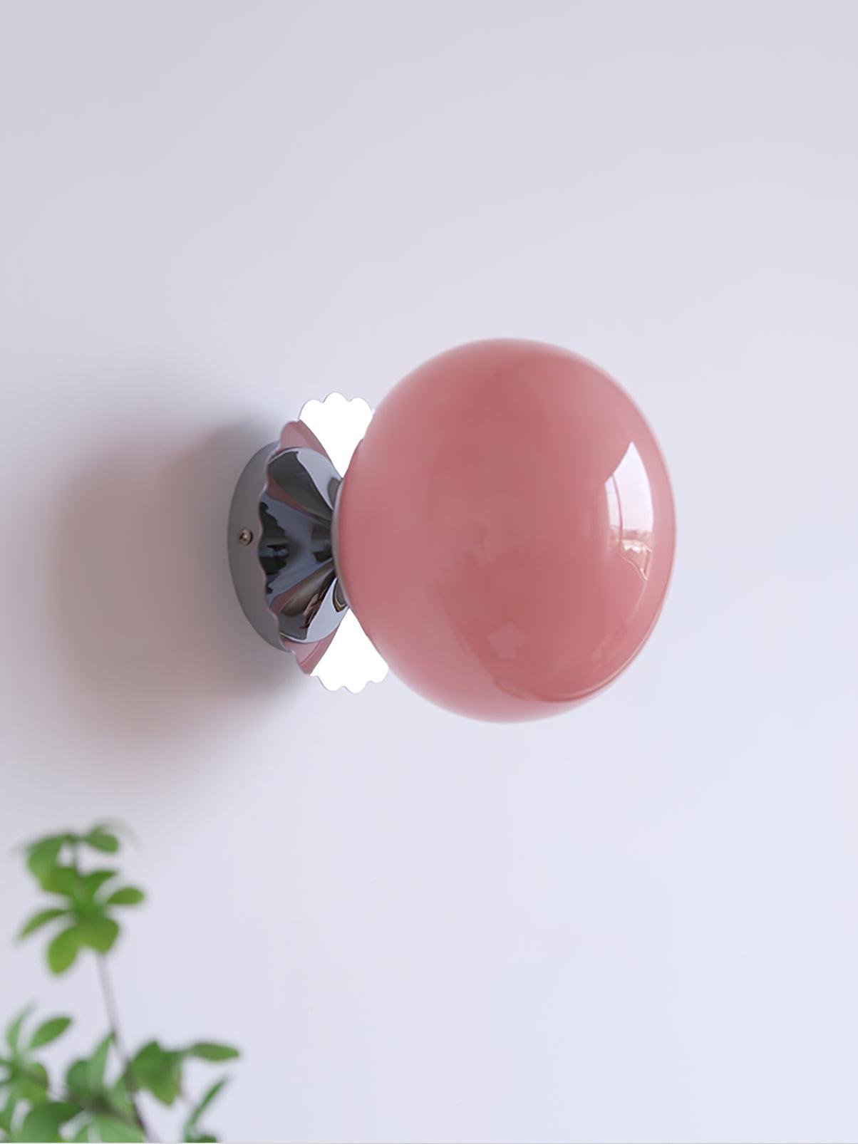 ChicGlow - Elegante Roze Glazen Lamp voor Stijlvolle Interieurs