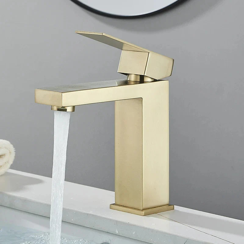 Moderne Zwart-Zilveren Wastafelkraan - voor Luxe Badkamerervaring