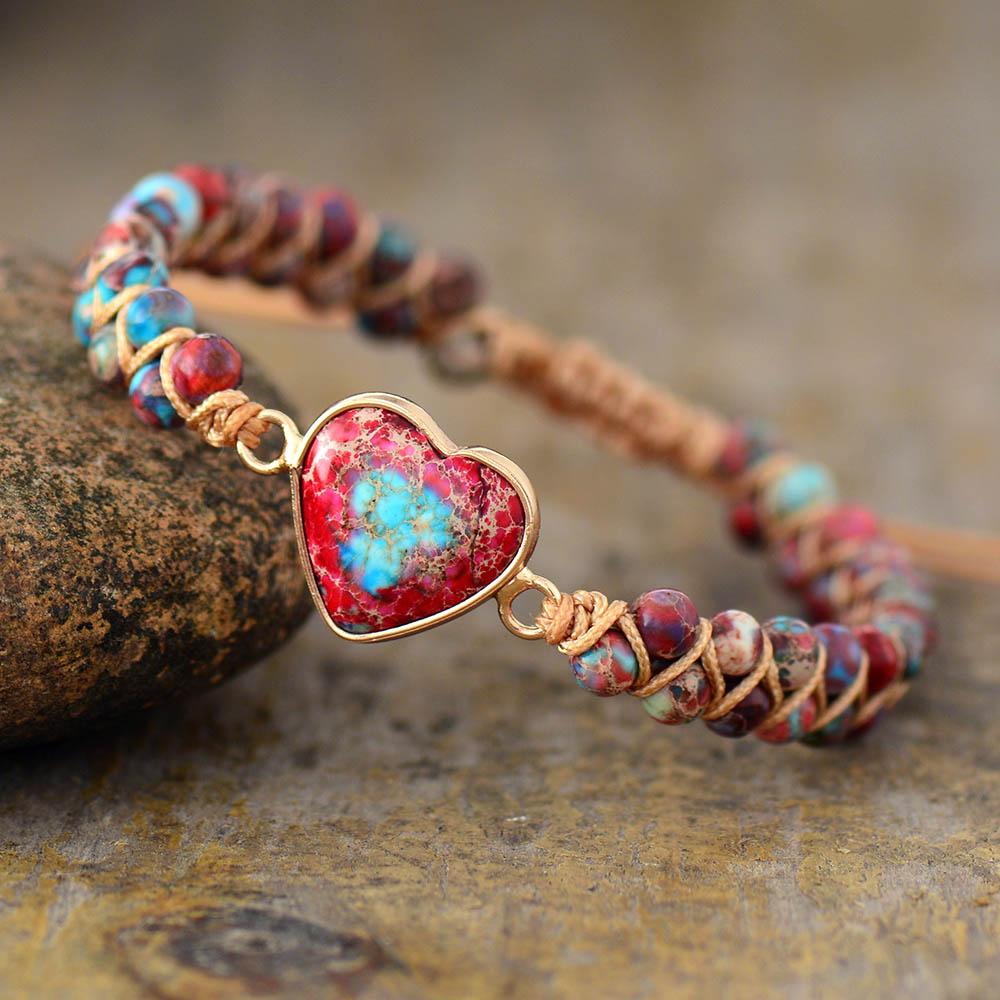 Amélie LoveStone Armband - Elegante Jaspis Accessoire