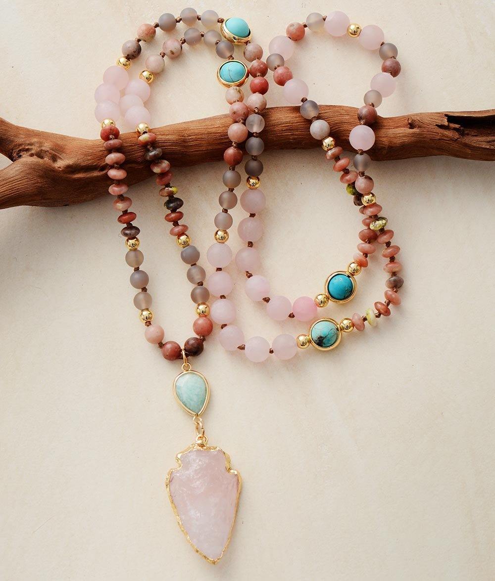RoseQuartz Harmony Necklace – Bescherming en Energie