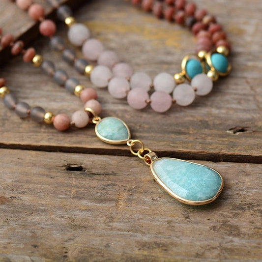 Aurielle Mala Ketting - Diep Reinigende Pastel Hanger