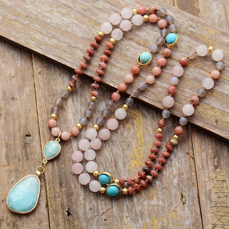 Aurielle Mala Ketting - Diep Reinigende Pastel Hanger