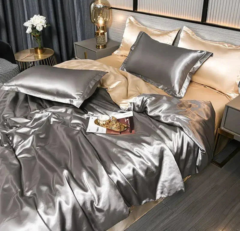SatinLuxe Duvet Cover - Luxe Satijnen Dekbedovertrek voor Uw Slaapkamer