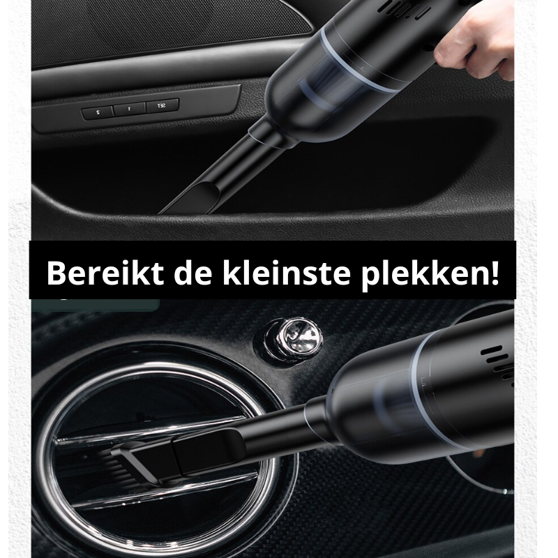 PowerVac – Draagbare Auto Stofzuiger met Stil Geluid