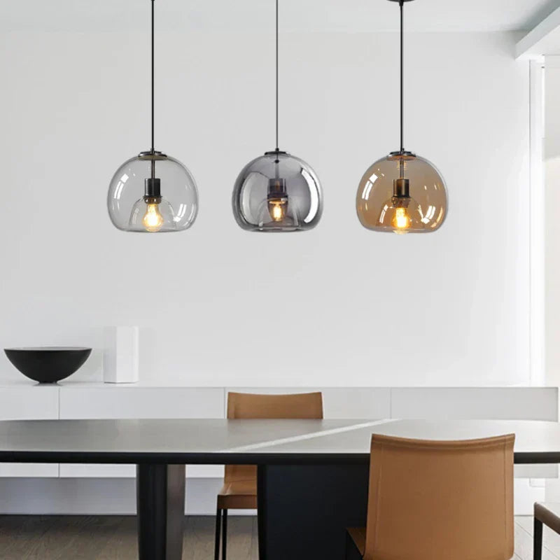 LumiGlow Pendant - Hedendaagse Glazen Hanglamp voor Luxe Interieurs