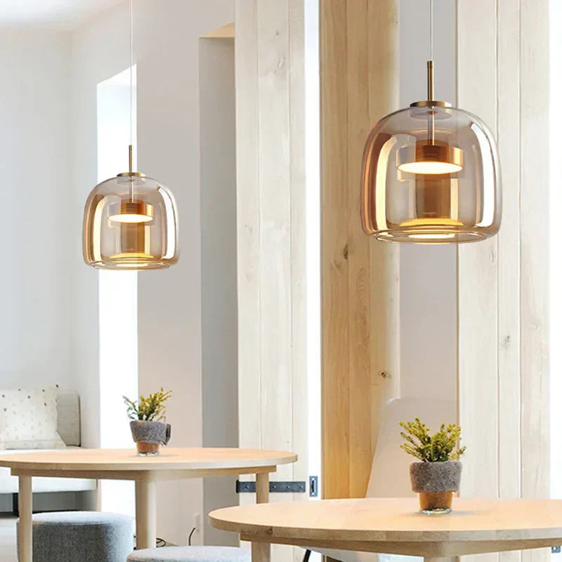 CrystalGlow Pendant - Elegante Hanglamp van Helder Glas