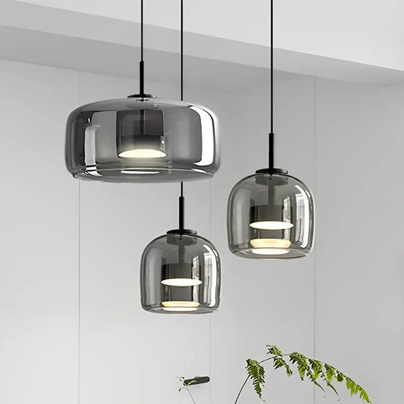CrystalGlow Pendant - Elegante Hanglamp van Helder Glas