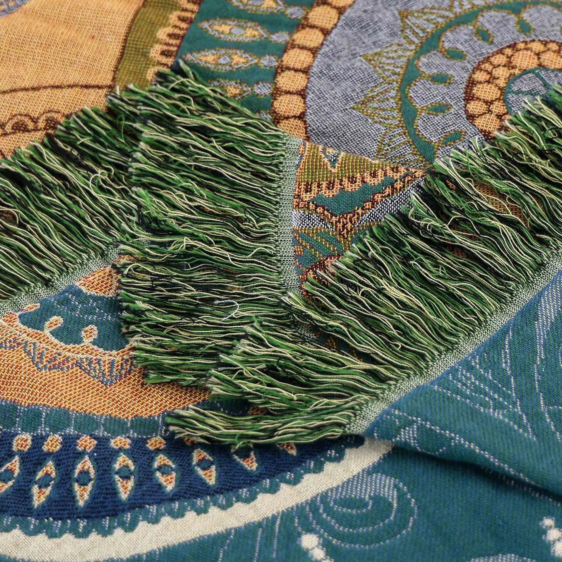 Paloma™ Boho Luxe Tapijt met Speelse Kwastjes