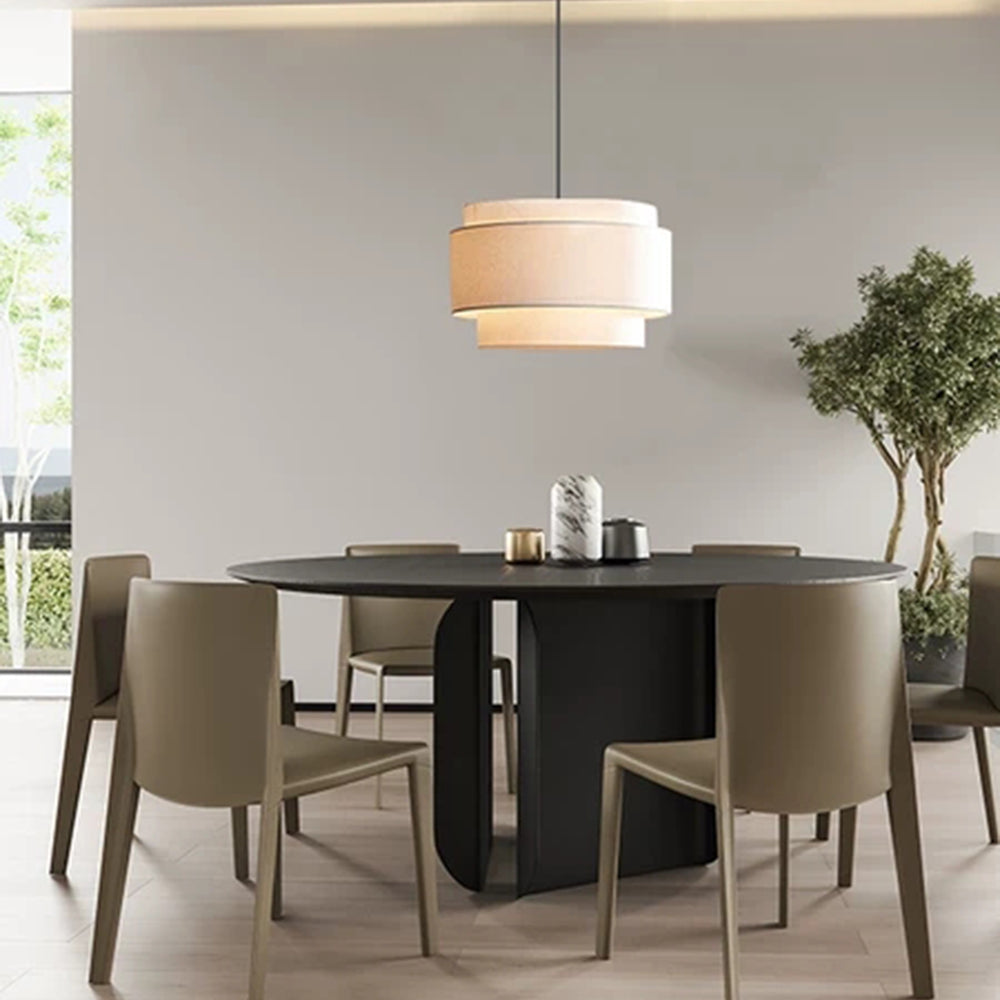 EleganceLuxe Light – Beige Linnen Bauhaus Hanglamp