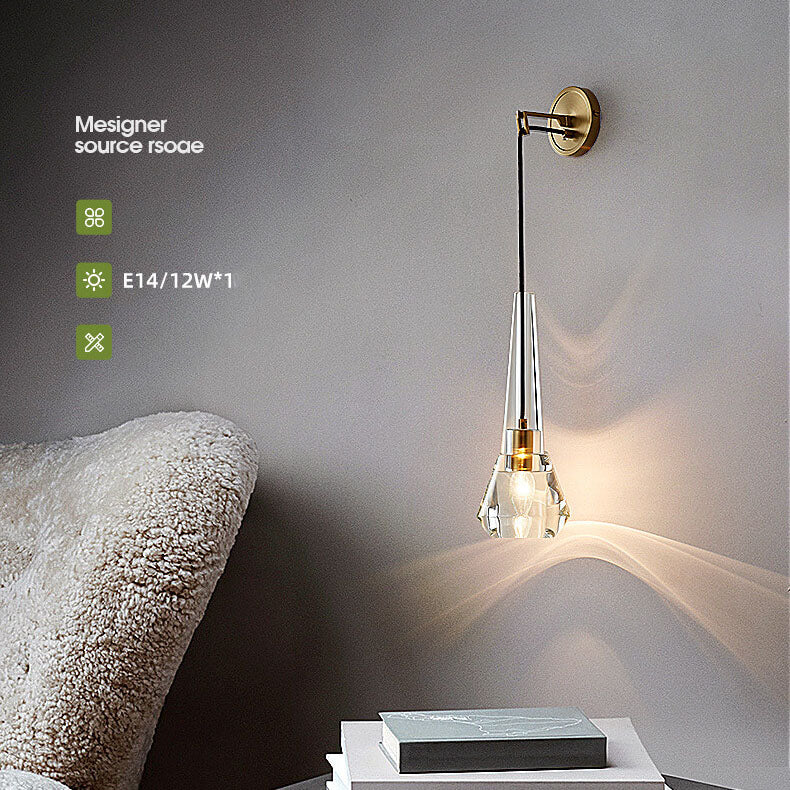 Luxe CrystalGlow Wandlamp met Kristalglas – Modern Design