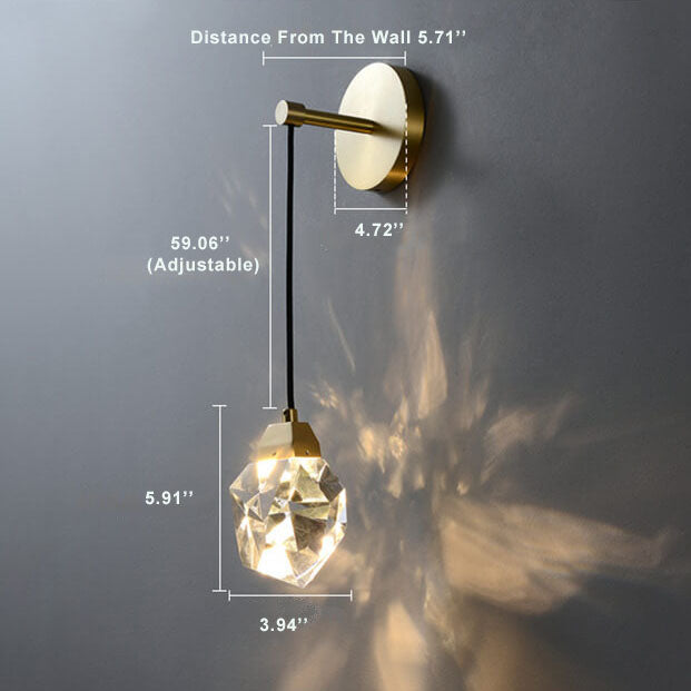 CrystalLux - Elegante Kristallen Wandlamp LED