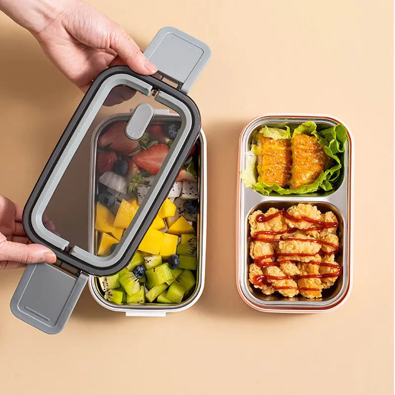 MealMate - Trendy 2-Laagse RVS Lunchbox