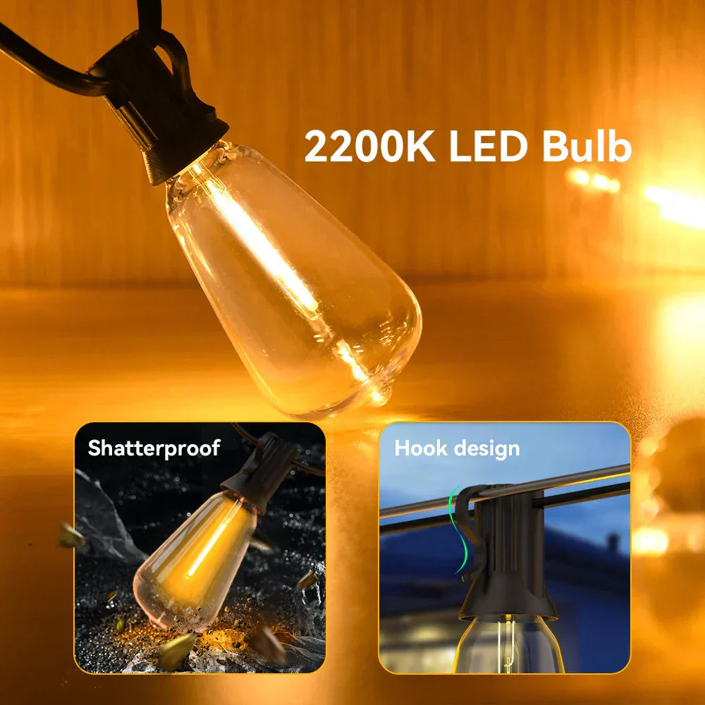 LumiGlow – Duurzame LED Lichtslinger voor Buiten