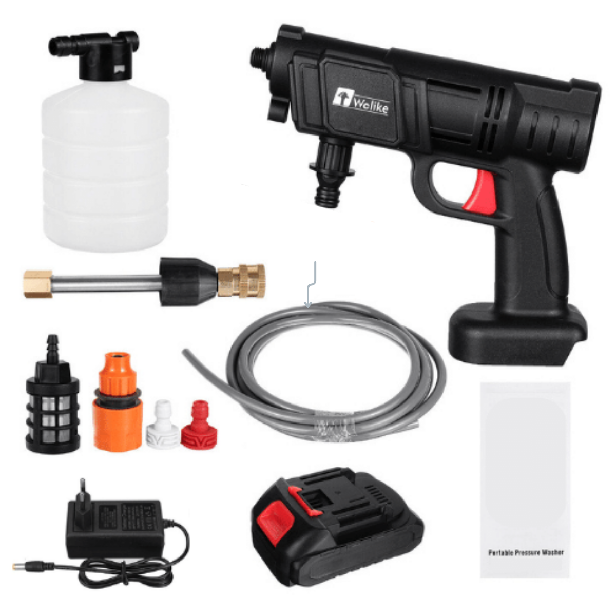 Draadloze High Pressure Cleaner Pro™ - Nu met GRATIS ACCESSOIRES!