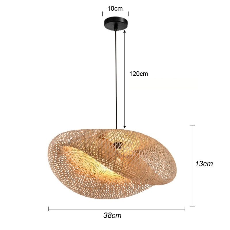 BambooLife Hanglamp - Handgeweven Bamboe Lampenkap voor een Warm Interieur