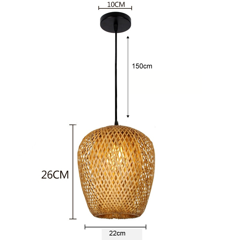 BambooLife Hanglamp - Handgeweven Bamboe Lampenkap voor een Warm Interieur