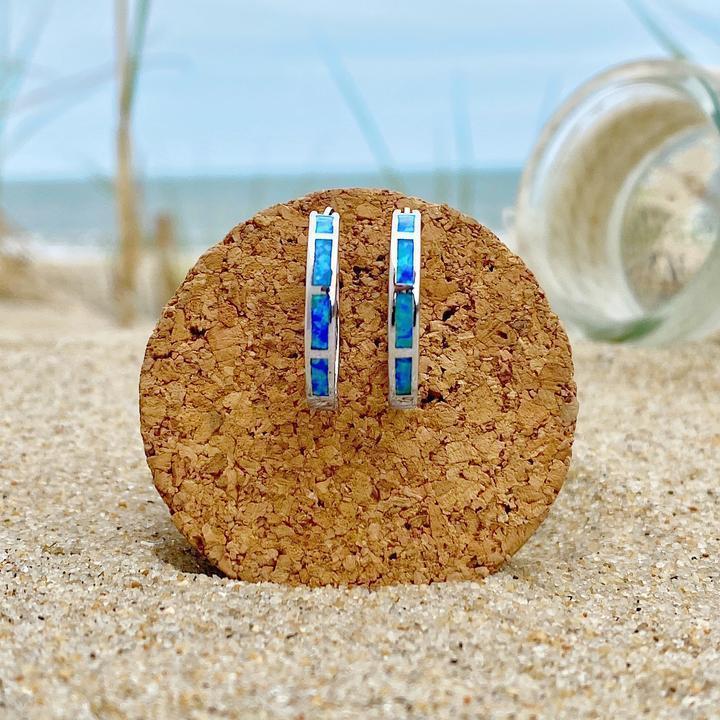 Elegante Zilveren Oceaanring met Opalen - Finn