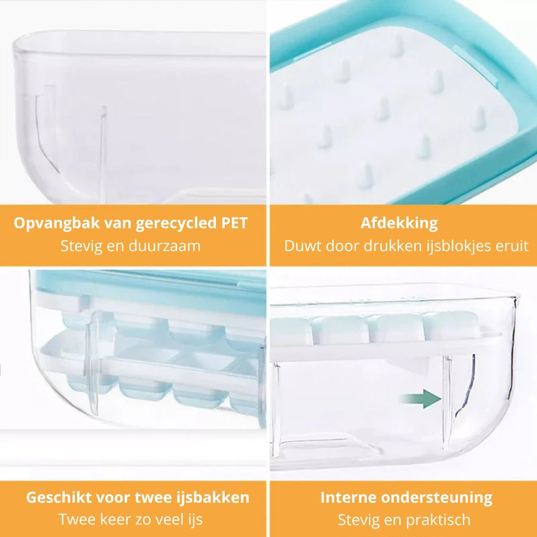 CoolCatcher – Handige IJsblokjesmaker met Ophaalbak