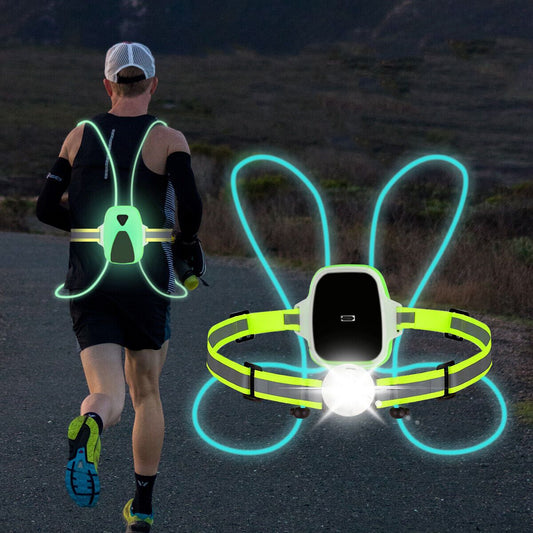 ReflectGlow - Verlicht Hardloopveiligheidsvest voor Buiten