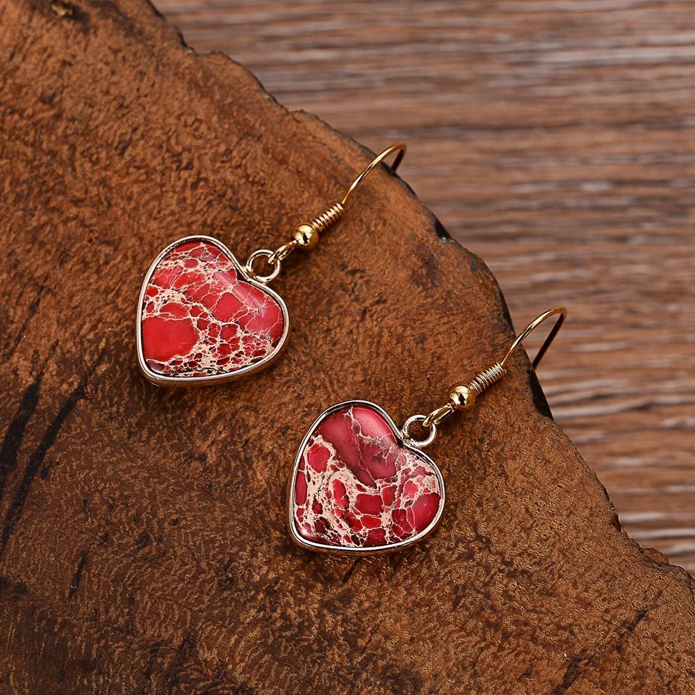Ruby Essence Earrings – Elegante Sienna Jaspis Oorbellen