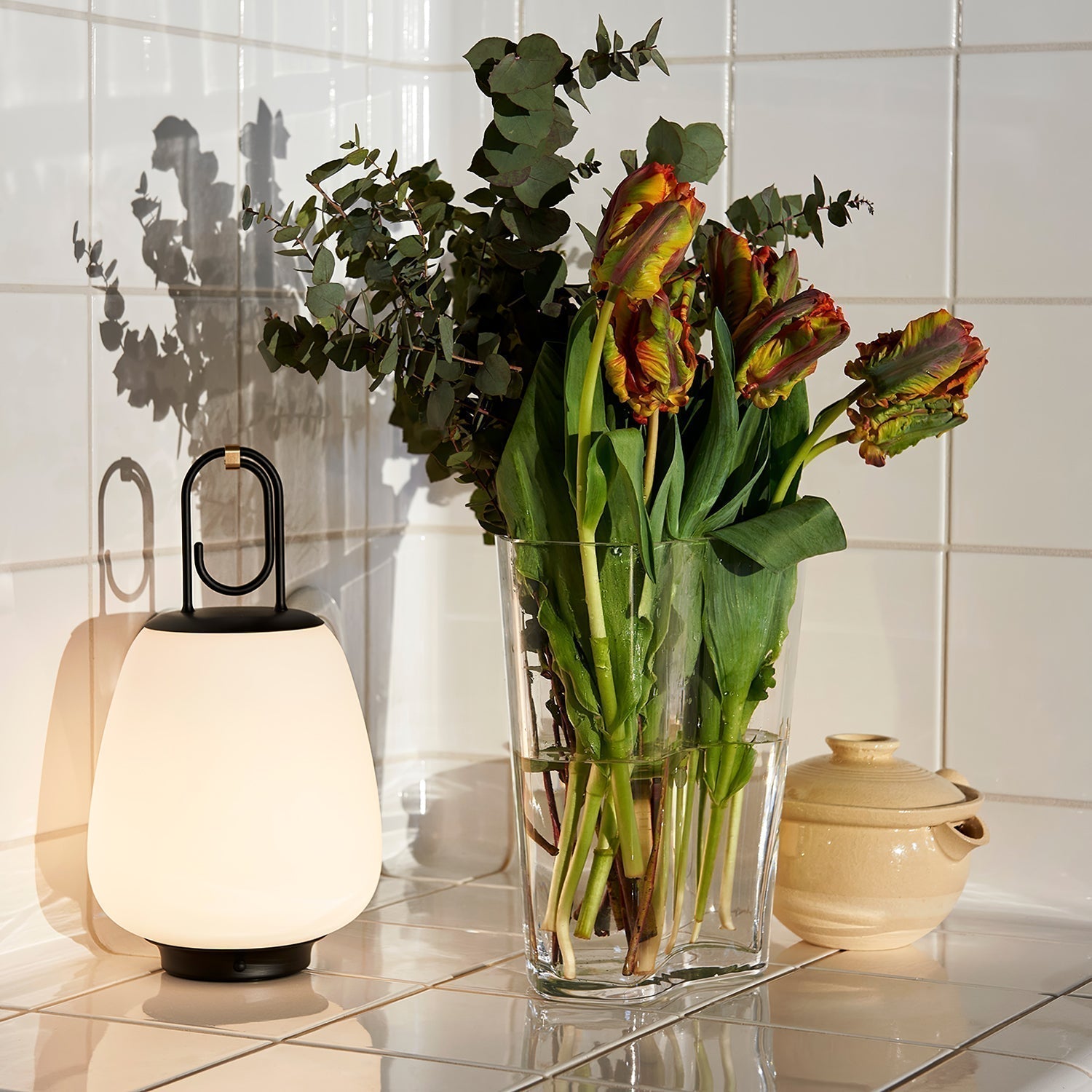 VintageGlow Lantern - Draadloze Tafellamp met Luxe Design