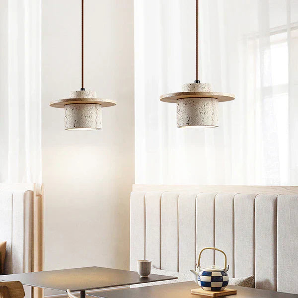 EarthLuxe Chandelier - Luxe Travertin Design Kroonluchter