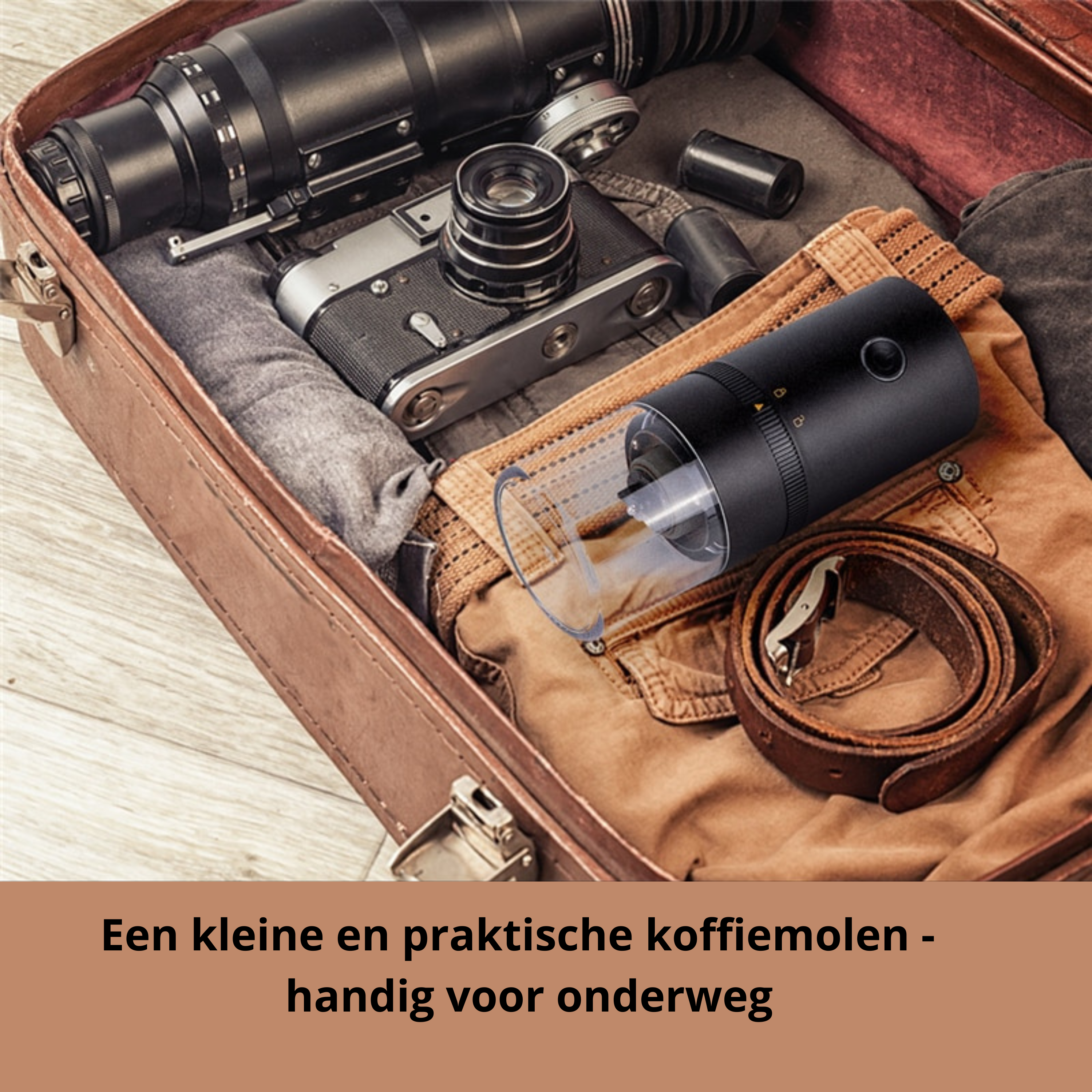 GrindMaster Coffee Grinder - Draagbare Elektrische Koffiemolen