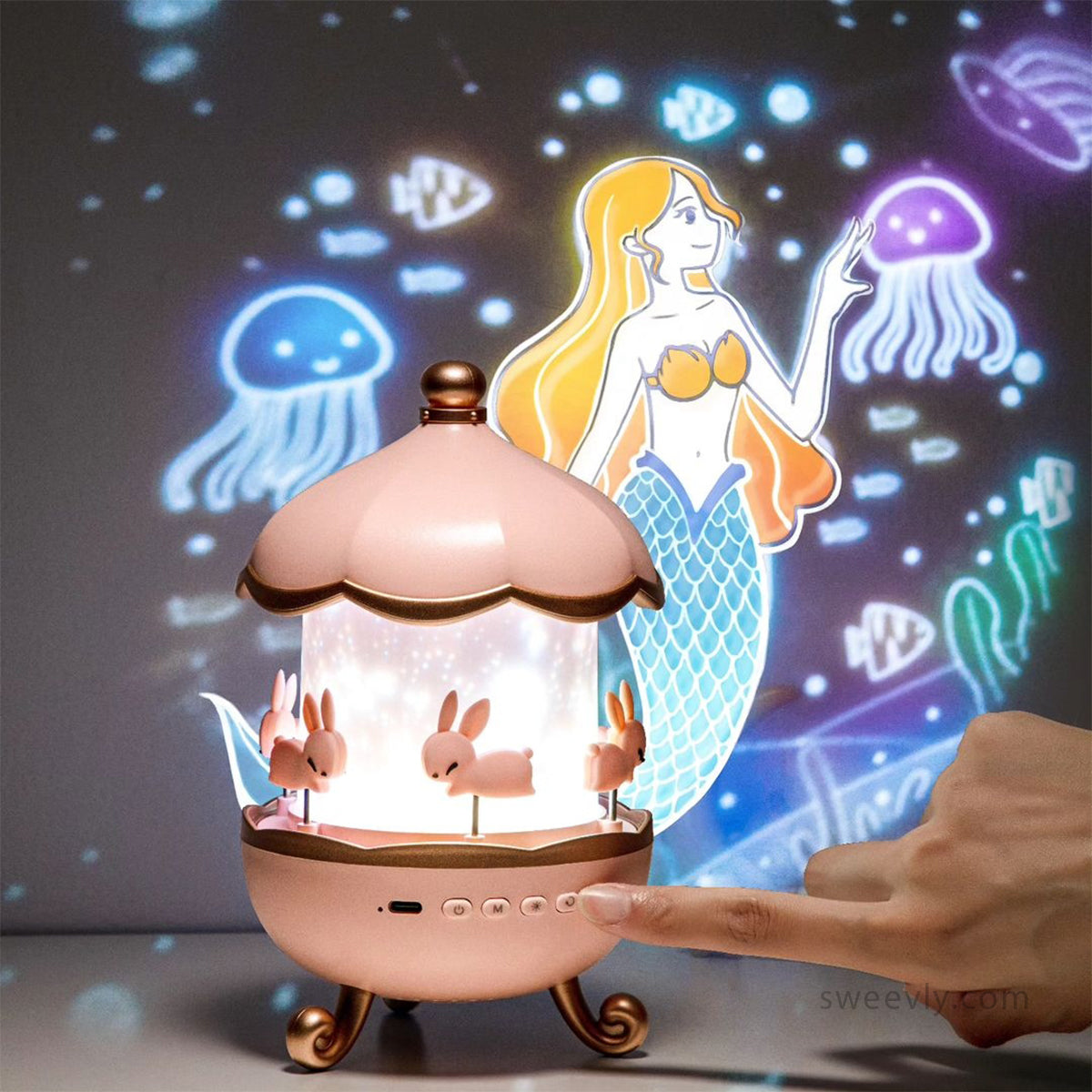 DreamLite - Betoverende Rustgevende Projector voor Slaapkamer