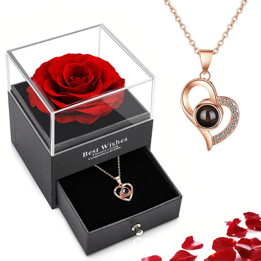 EternalLove Necklace – Hartvormige Ketting in 100 Talen