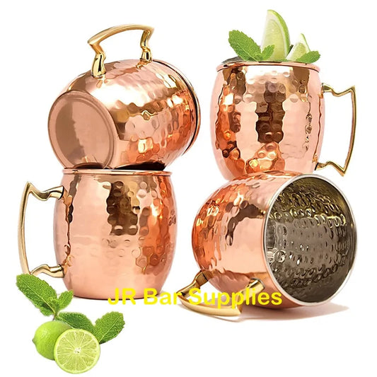 ChillCopper – Set van Gehamerde Koperen Mokken