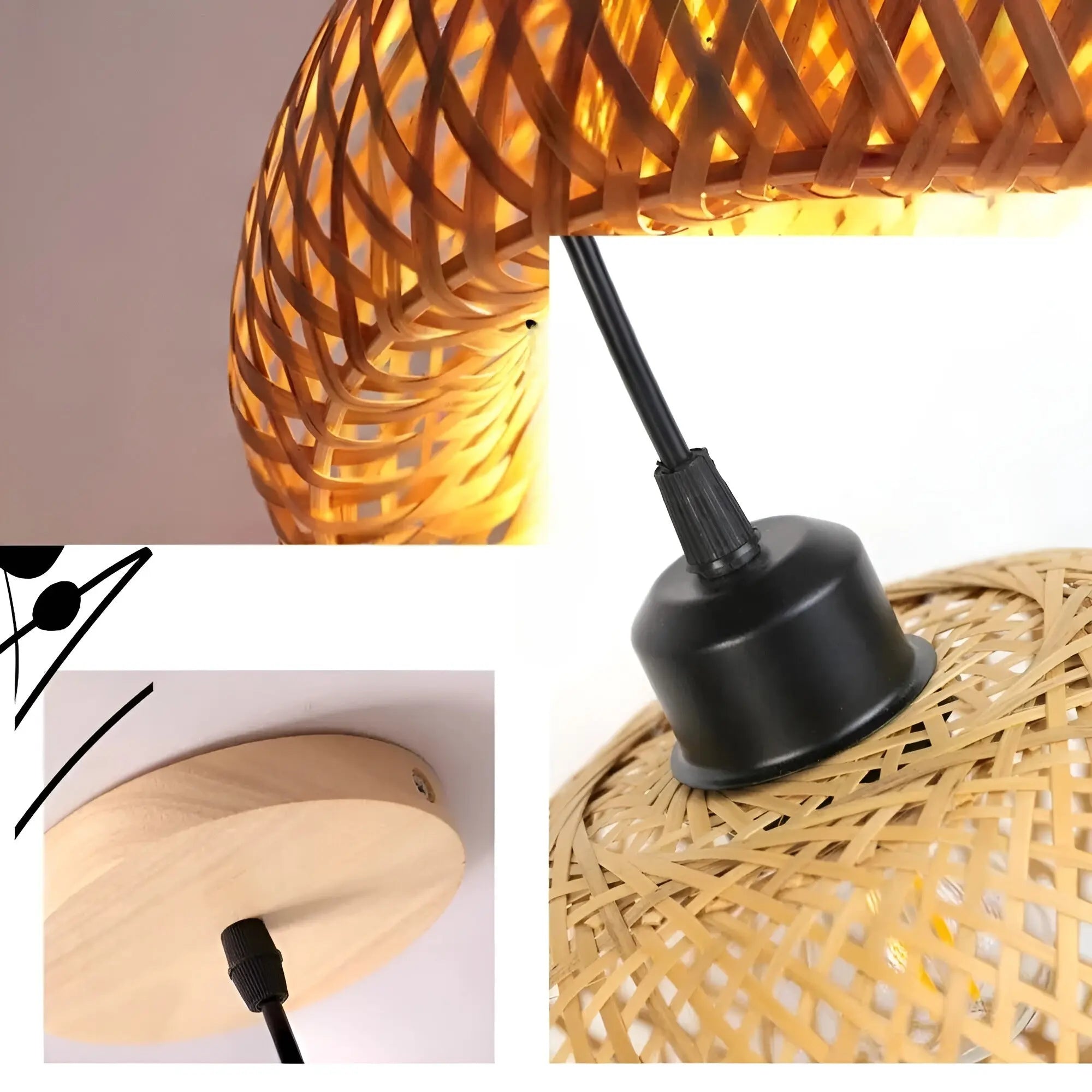Elegante Rotan Hanglamp: Luxe Verlichting voor Elke Ruimte