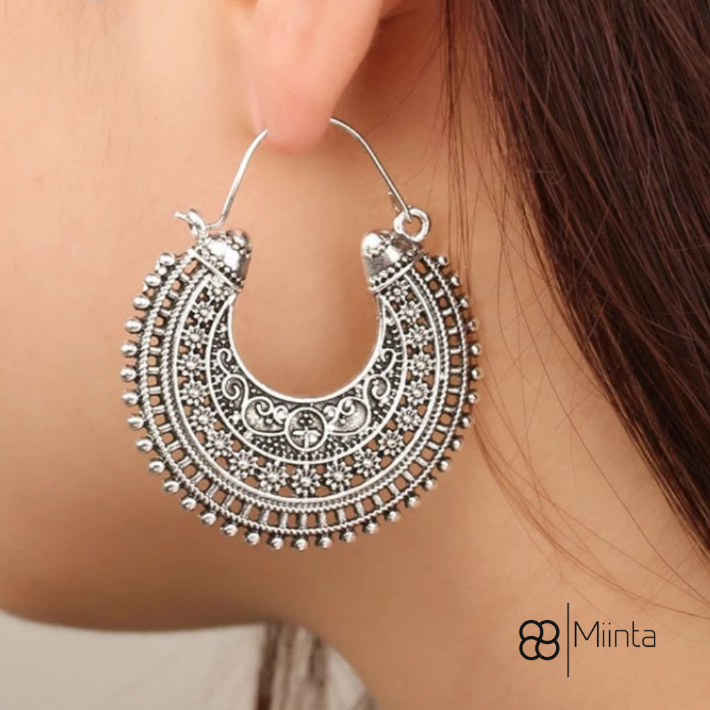 Elegante Tibetaanse Filigraan Oorbellen van Hoogwaardig Echt Zilver!