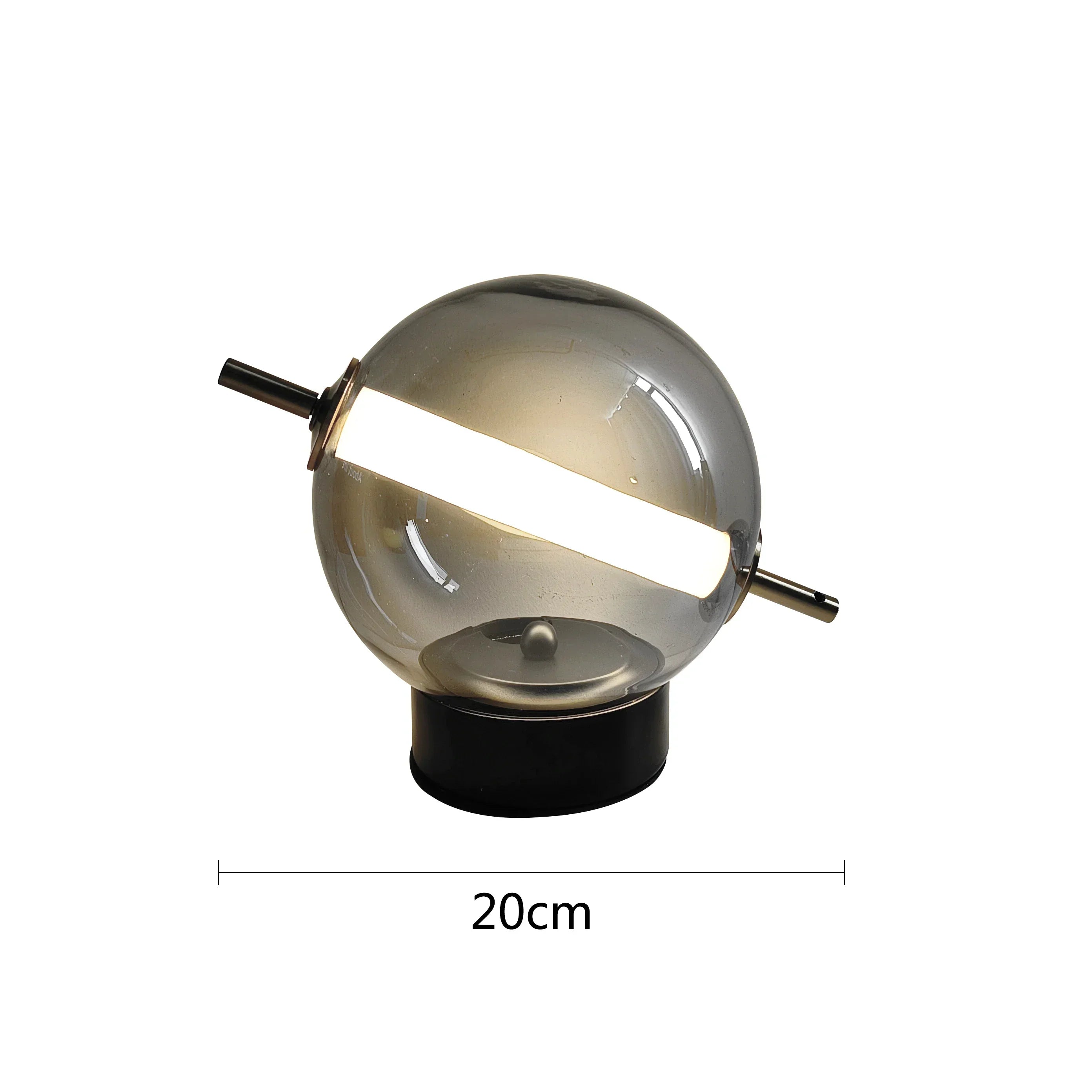 Retro Glazen Tafellamp met Warme Gloed - Tijdloze Elegantie