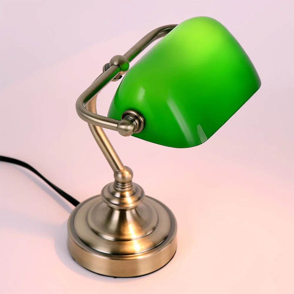 Retro Mini Bureau Lamp NostalGlow – Compacte Elegantie