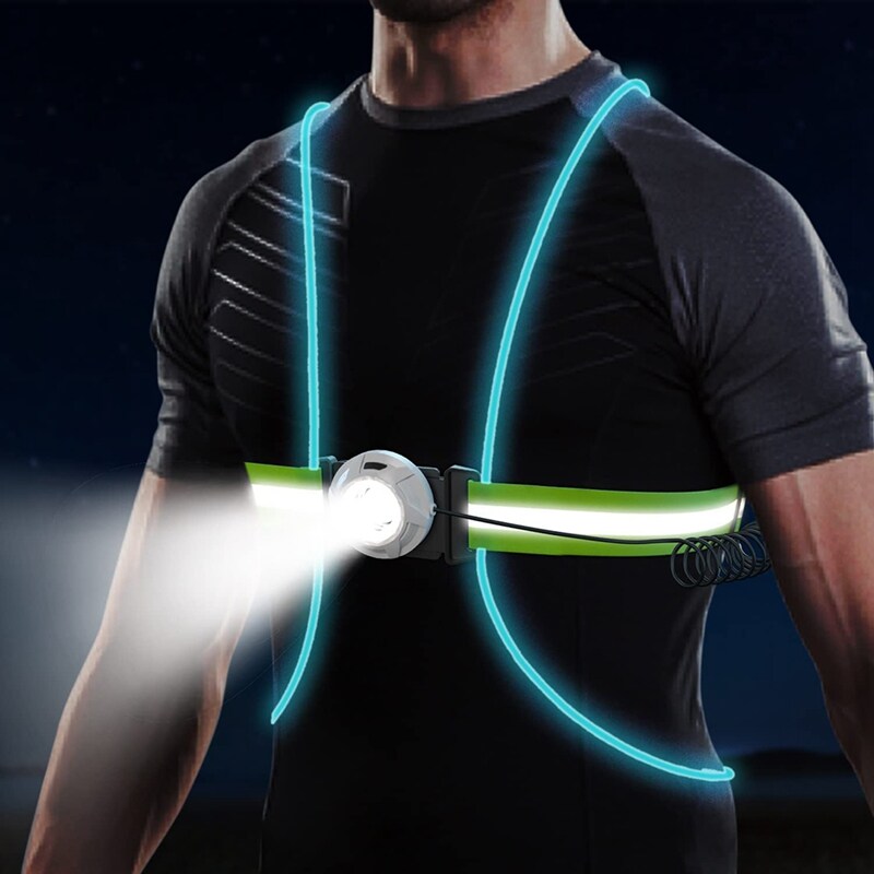 ReflectGlow - Verlicht Hardloopveiligheidsvest voor Buiten
