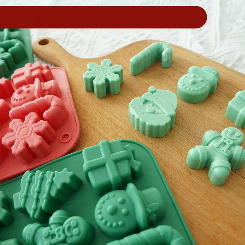 FestiChoco – Luxe Silicone Mold voor Feestelijke Chocolade