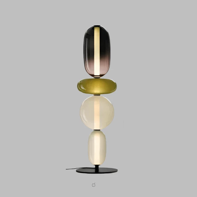 ChromaLuxe - Designer Vloerlamp met Kleuraccenten voor een Sprankelende Sfeer