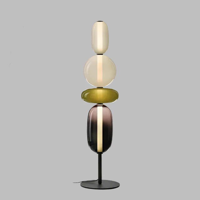ChromaLuxe - Designer Vloerlamp met Kleuraccenten voor een Sprankelende Sfeer