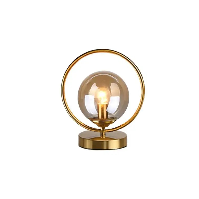 BallGlow - Luxe Glaslamp met Messing Accenten voor Modern Interieur