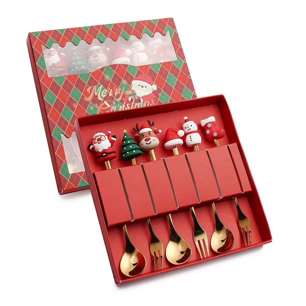 XmasSpoons – Stijlvolle Kerstlepelset voor Feestelijke Tafels
