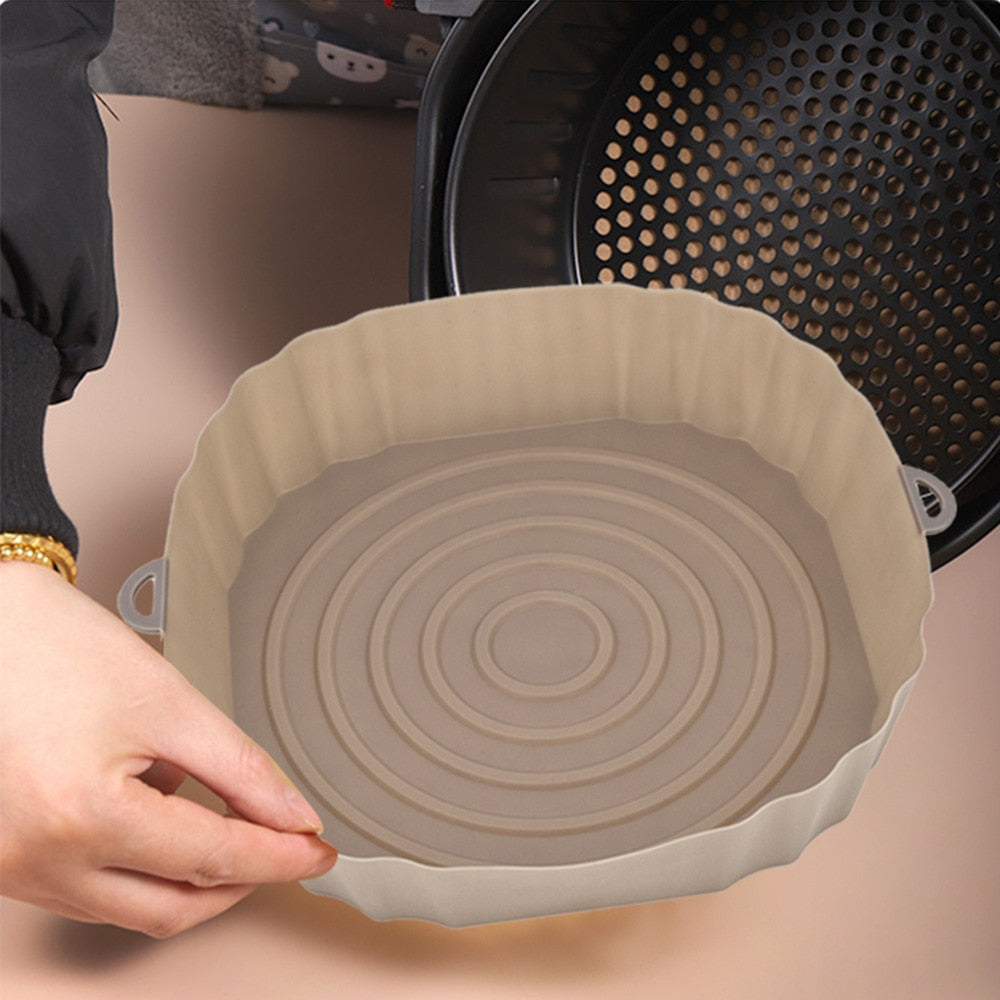 SiliconFry Tray – Herbruikbare Airfryer Vorm voor Vaatwasser