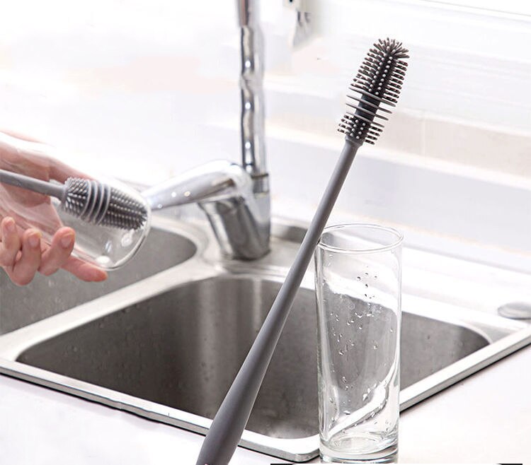 BrushMaster – Siliconen Afwasborstel voor Flessen en Glazen